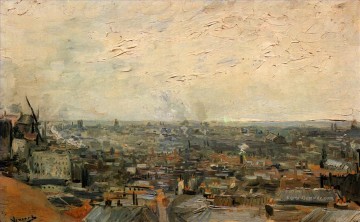 Ansicht von Paris von Montmartre Vincent van Gogh Ölgemälde